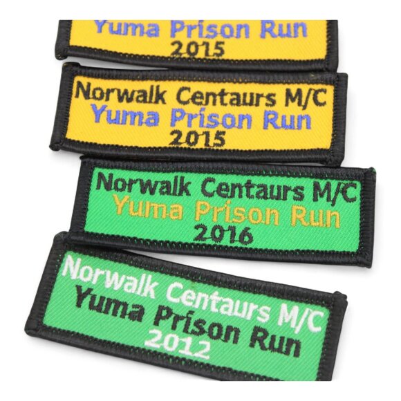 Norwalk Centaurs M/C Yuma Prison Run Patch & Pin Collection 2012-2015 - Picture 2 of 14
